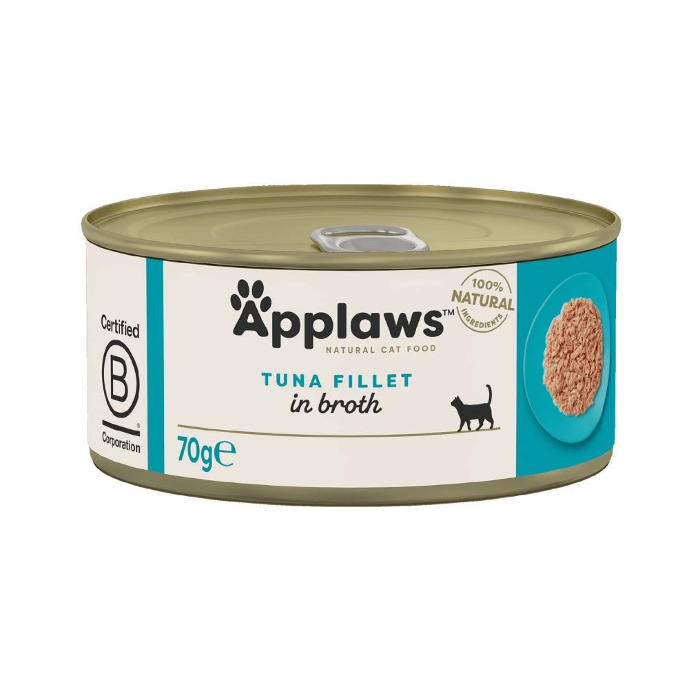 Applaws Tin Tuna Fillet in Broth 70g