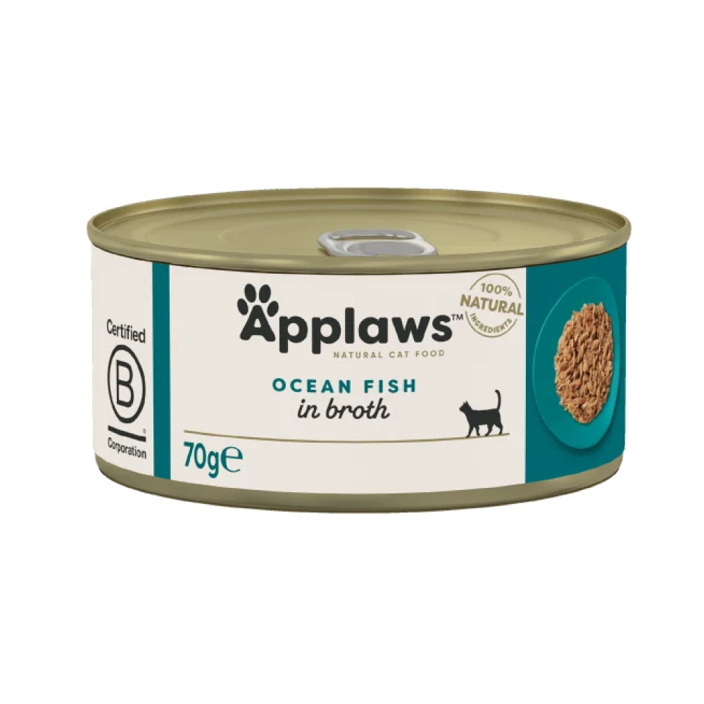 Applaws Tin Ocean Fish in Broth 70g
