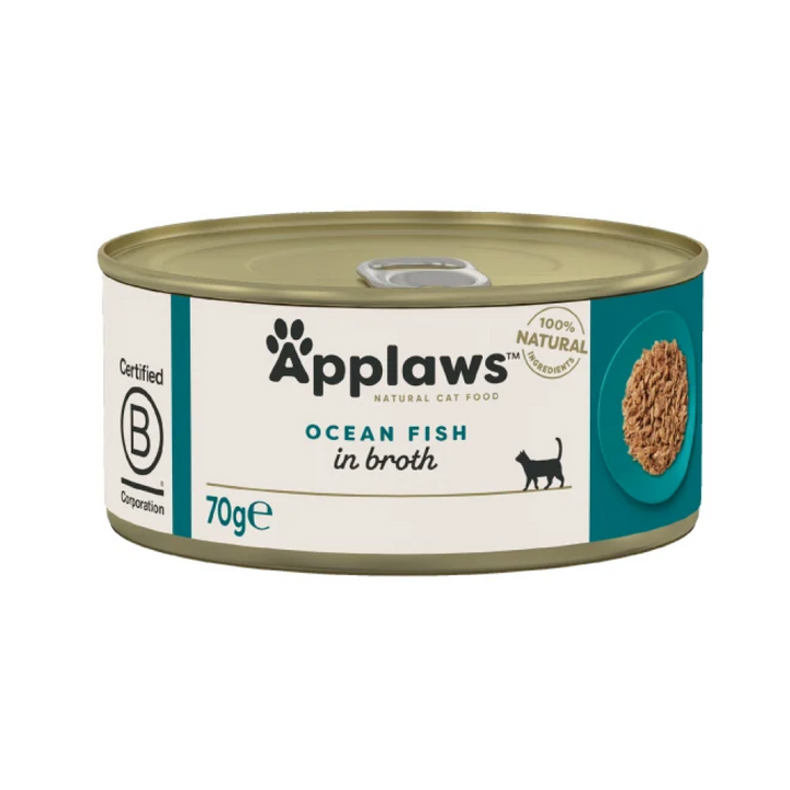 Applaws Tin Ocean Fish in Broth 70g