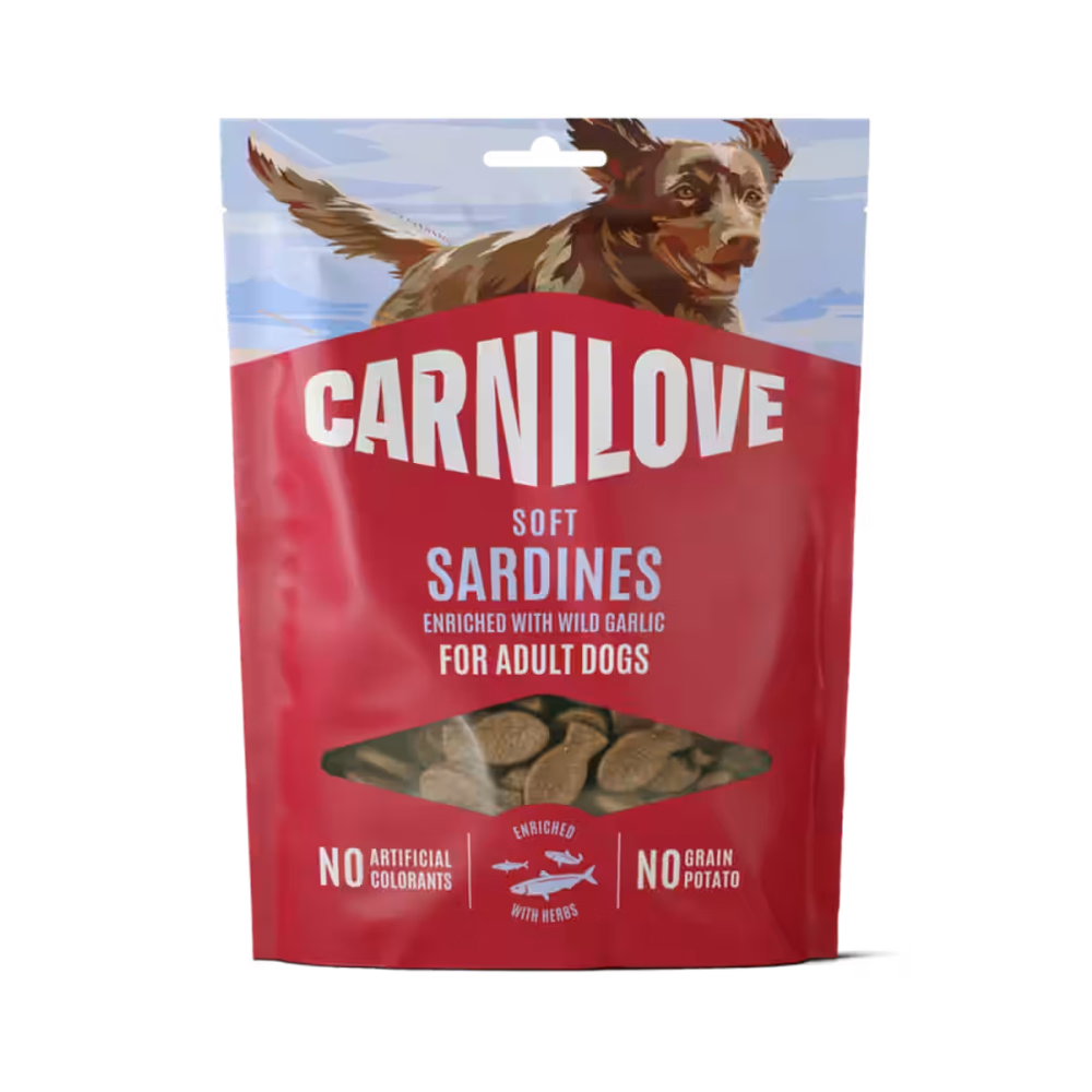 Carnilove Soft Treat – Sardines & Garlic 200g