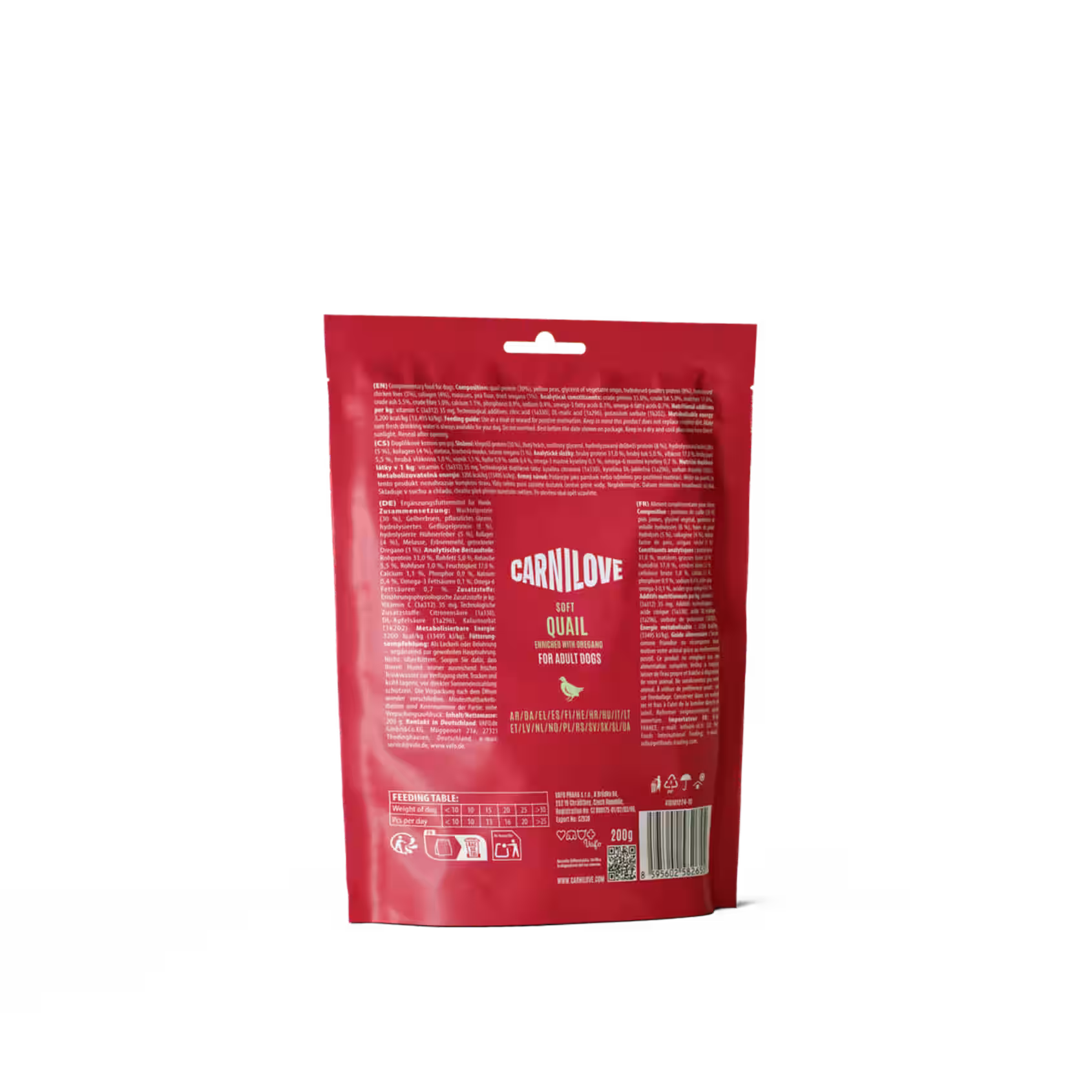 Carnilove Soft Treat – Quail & Oregano 200g