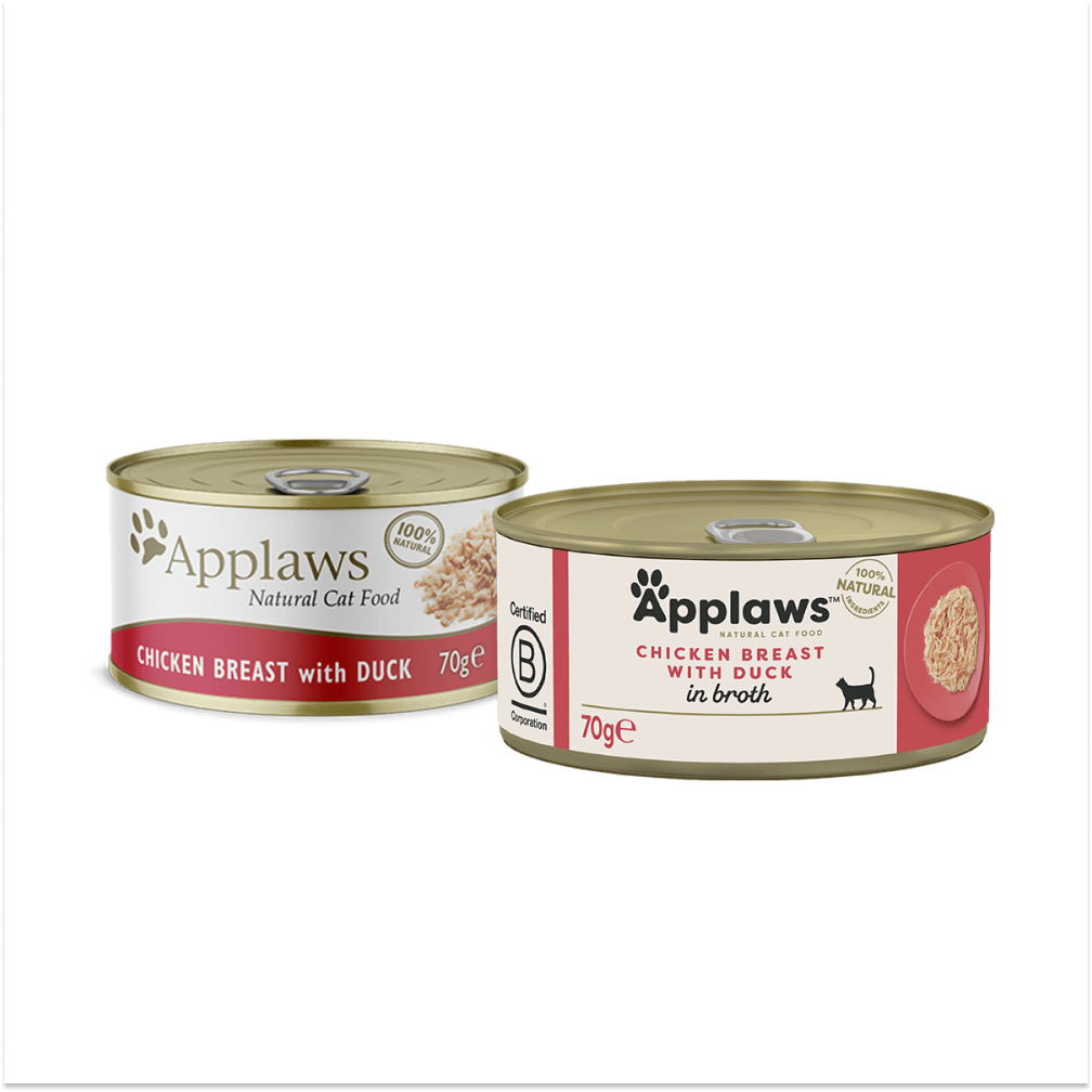 Applaws Tin Chicken Breast & Duck in Broth 70g