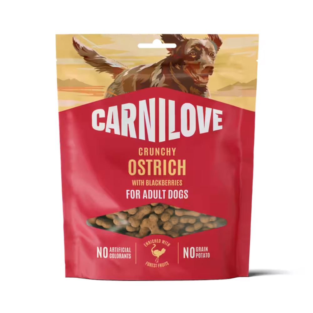 Carnilove Crunchy Treat – Ostrich & Blackberries 200g