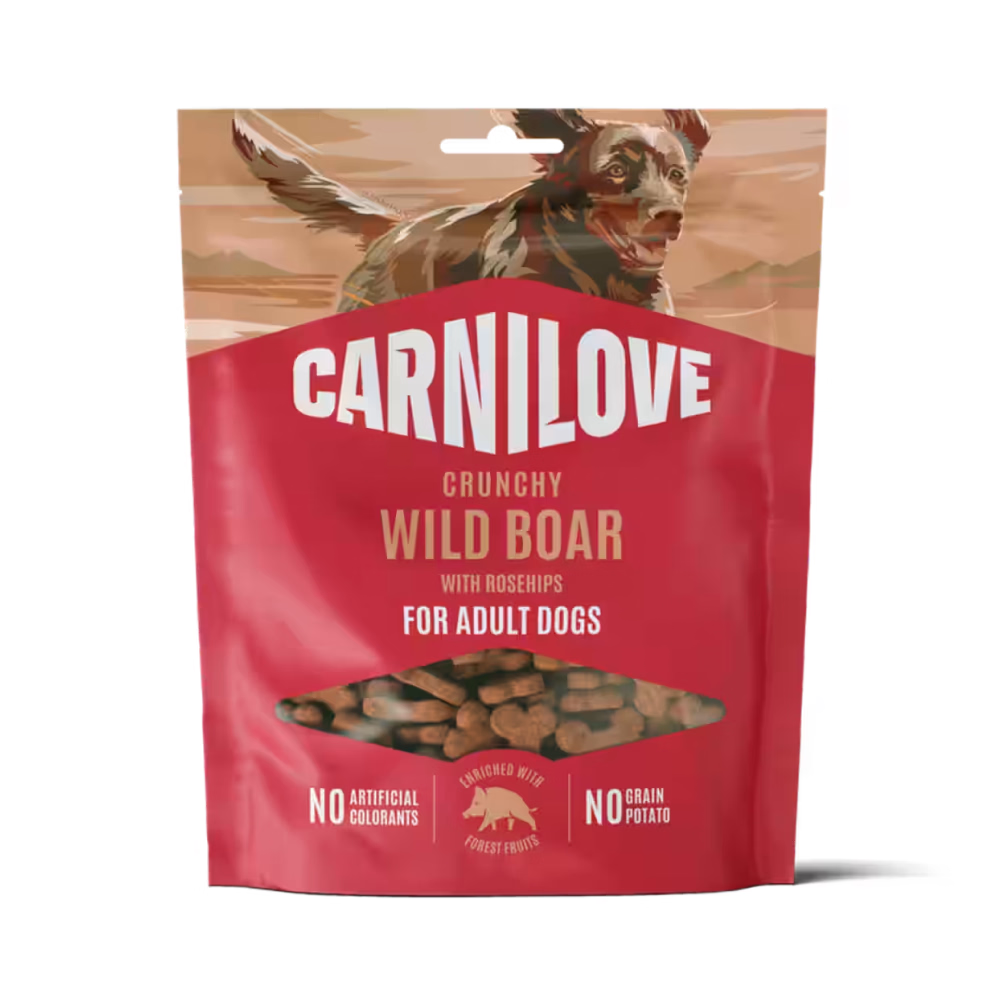 Carnilove Crunchy Treat – Wild Boar & Rosehips 200g