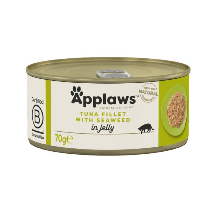 Applaws Tin Tuna Fillet & Seaweed in Jelly 70g