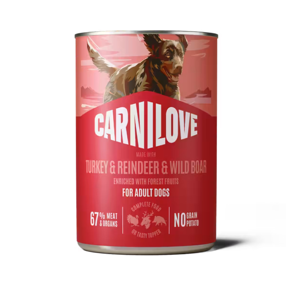 CARNILOVE Tin Turkey & Reindeer & Wild Boar 400g