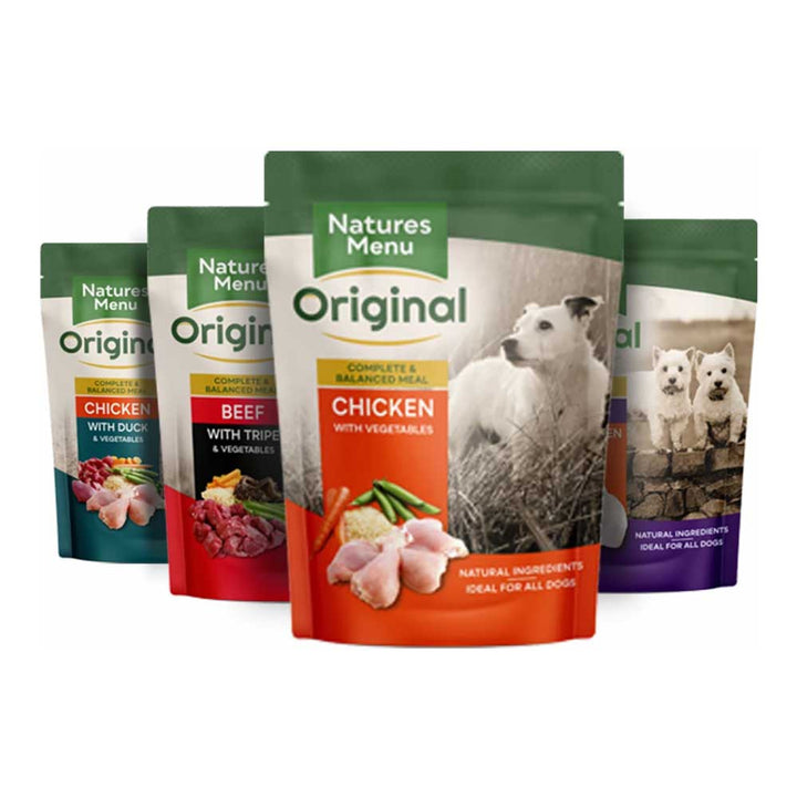 Natures Menu Junior Chicken With Lamb Pouches 300g