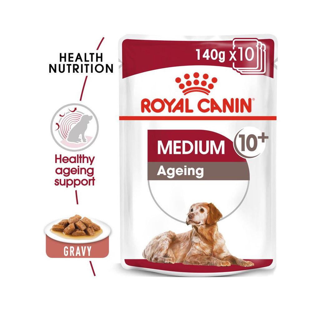 Royal Canin Medium Ageing In Gravy Pouch 140g