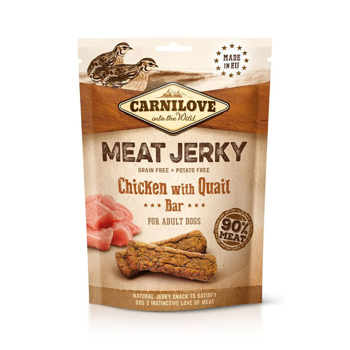 Carnilove Jerky Chicken & Quail Bar 100g