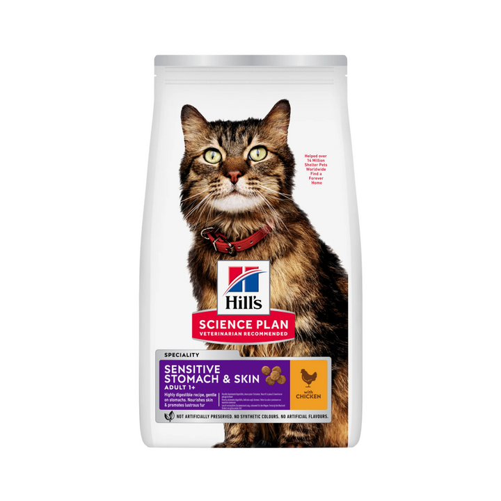 Hill's Science Plan Sensitive Stomach & Skin Adult Cat Chicken 1.5kg