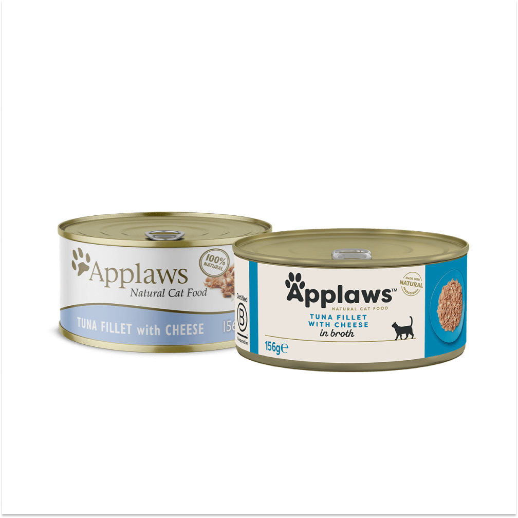 Applaws Tin Tuna Fillet & Cheese in Broth 156g