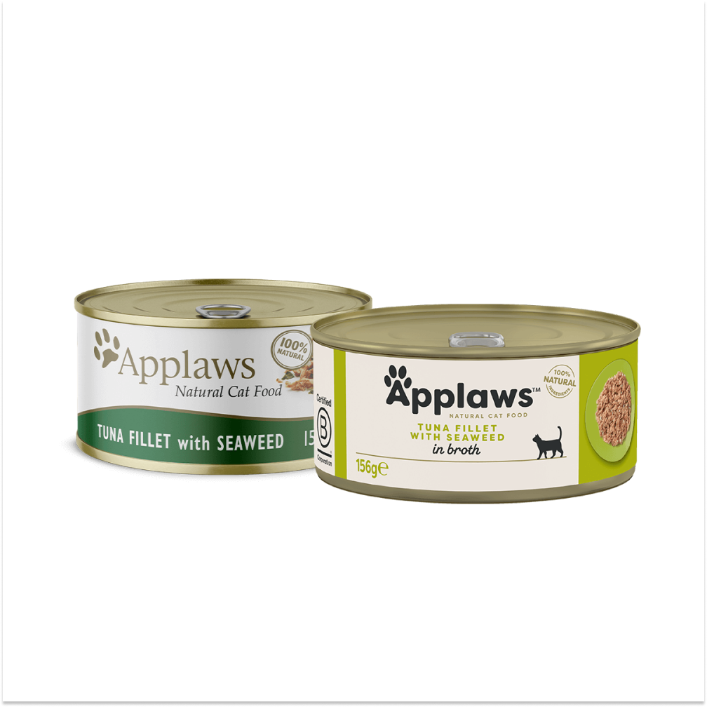 Applaws Tin Tuna Fillet & Seaweed in Broth 156g