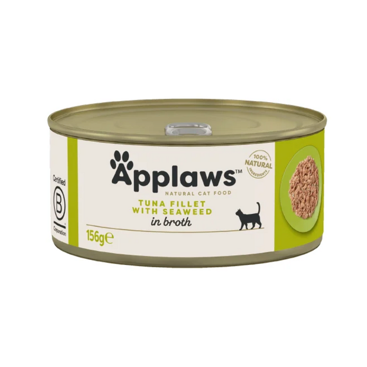 Applaws Tin Tuna Fillet & Seaweed in Broth 156g