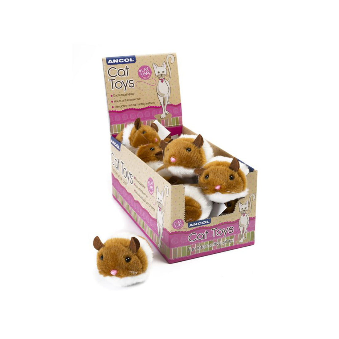 Ancol Jittery Mice 1pc