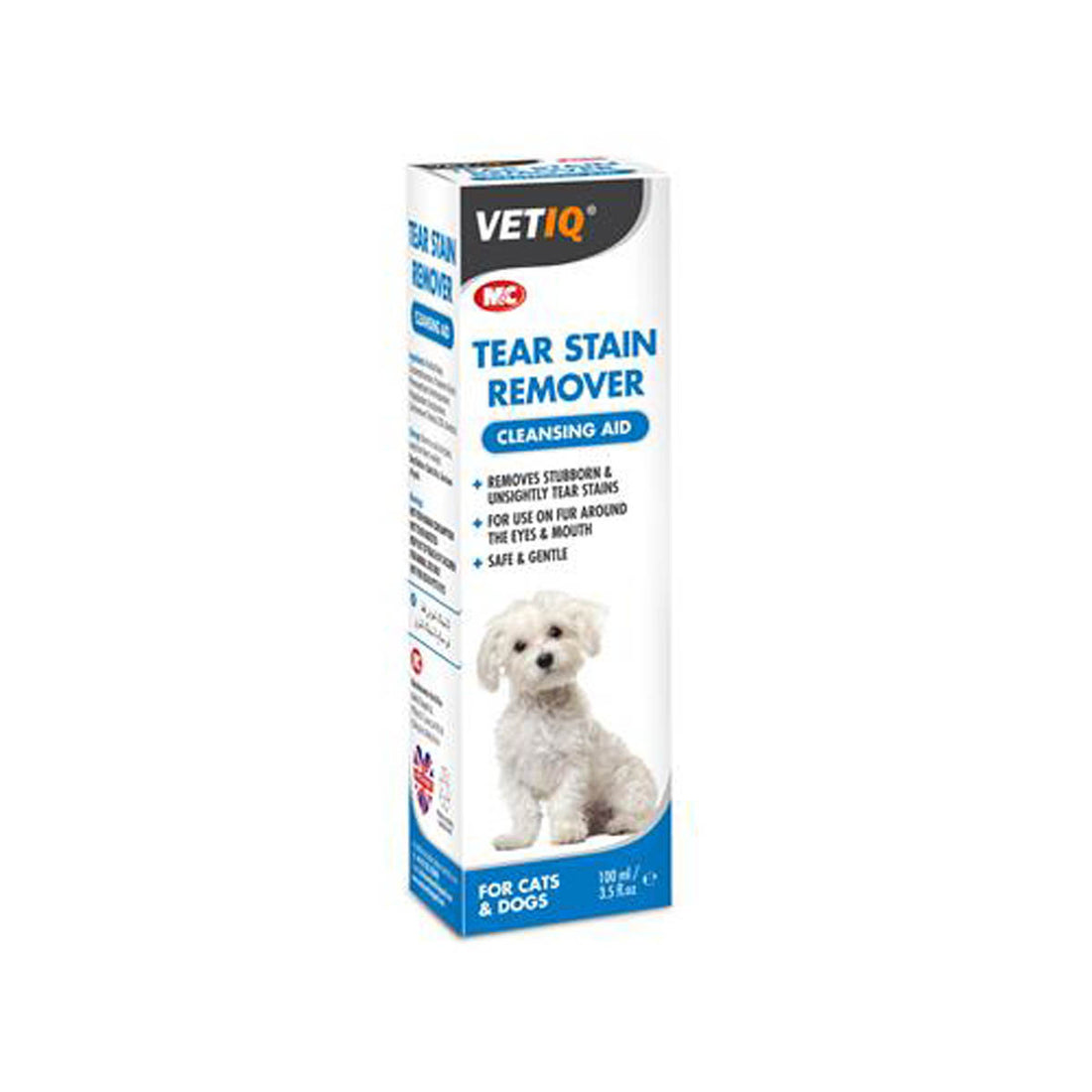 M&C VetIQ Tear Stain Remover 100ml