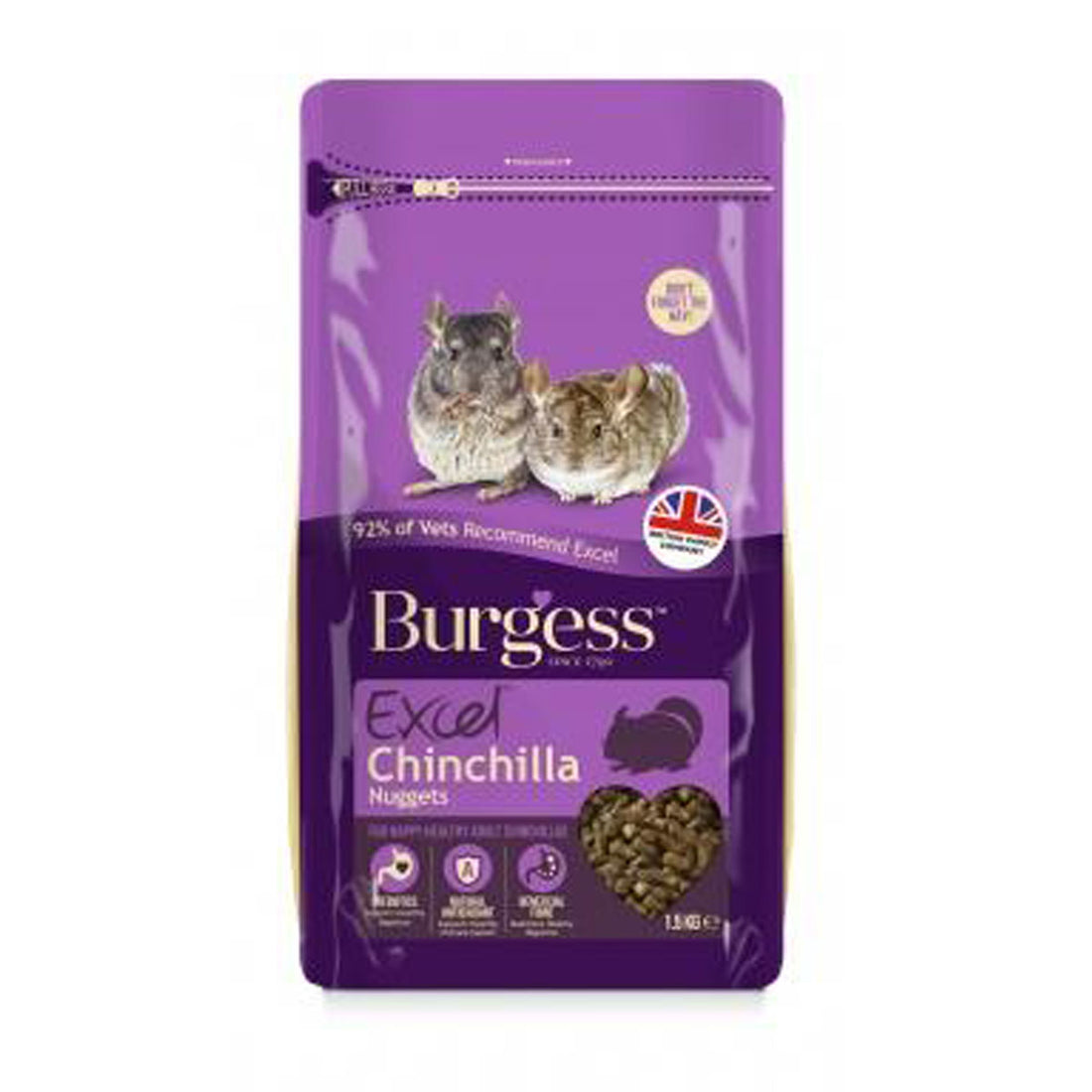 Burgess Excel Chinchilla Nuggets 1.5kg