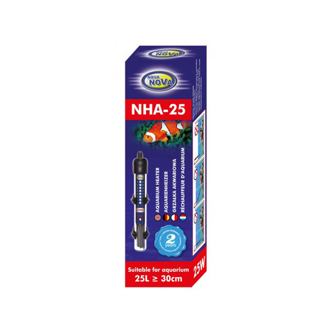 Aqua Nova 25w Submersible Heater
