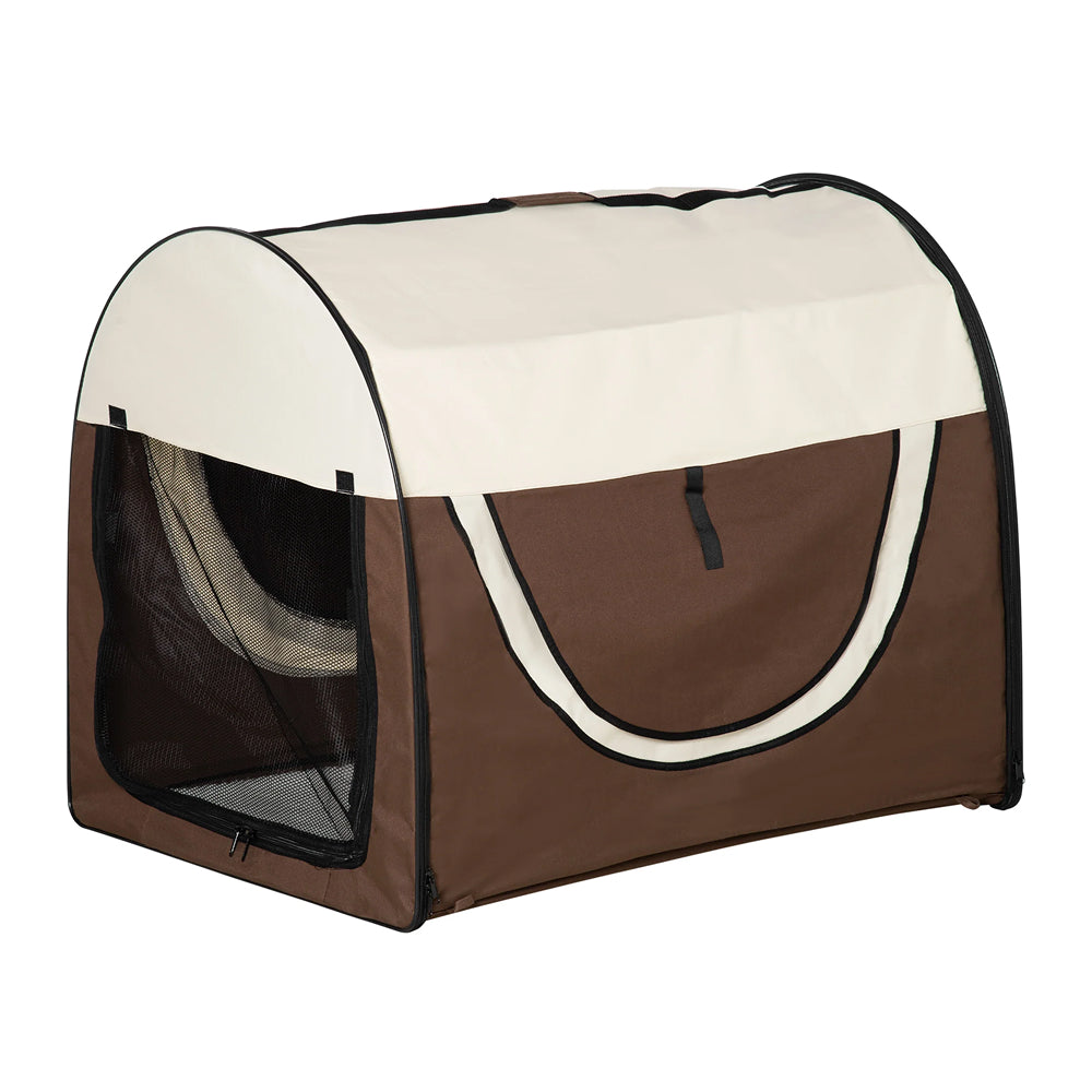 PawHut 97cm Foldable Pet Carrier for Large Medium Dogs, Portable Cat Carrier, Soft Travel Bag