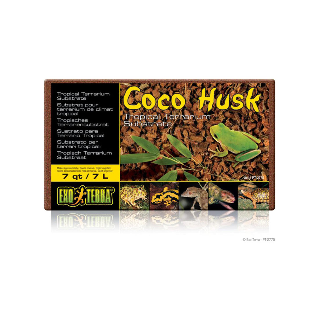 Exo Terra Coco Husk (Brick) / Tropical Terrarium Substrate 7l