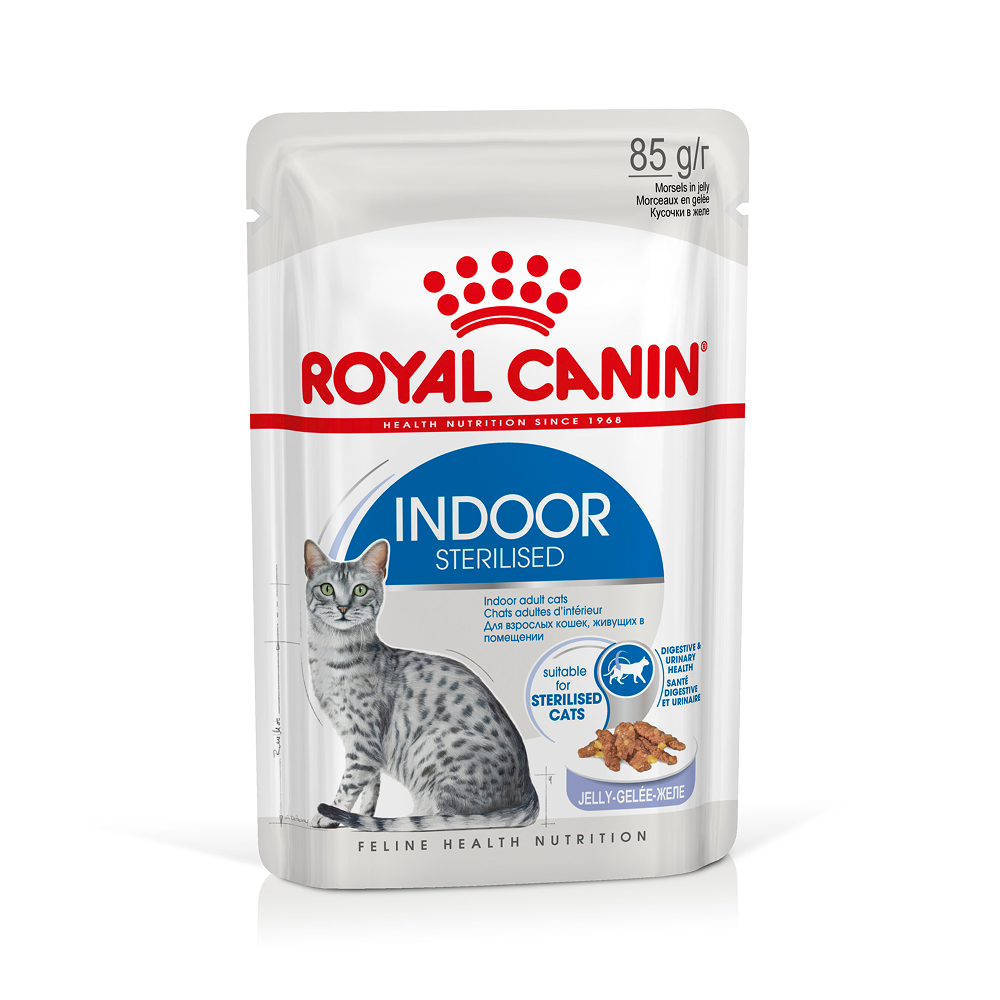 Royal Canin Indoor Sterilised Pouch in Jelly