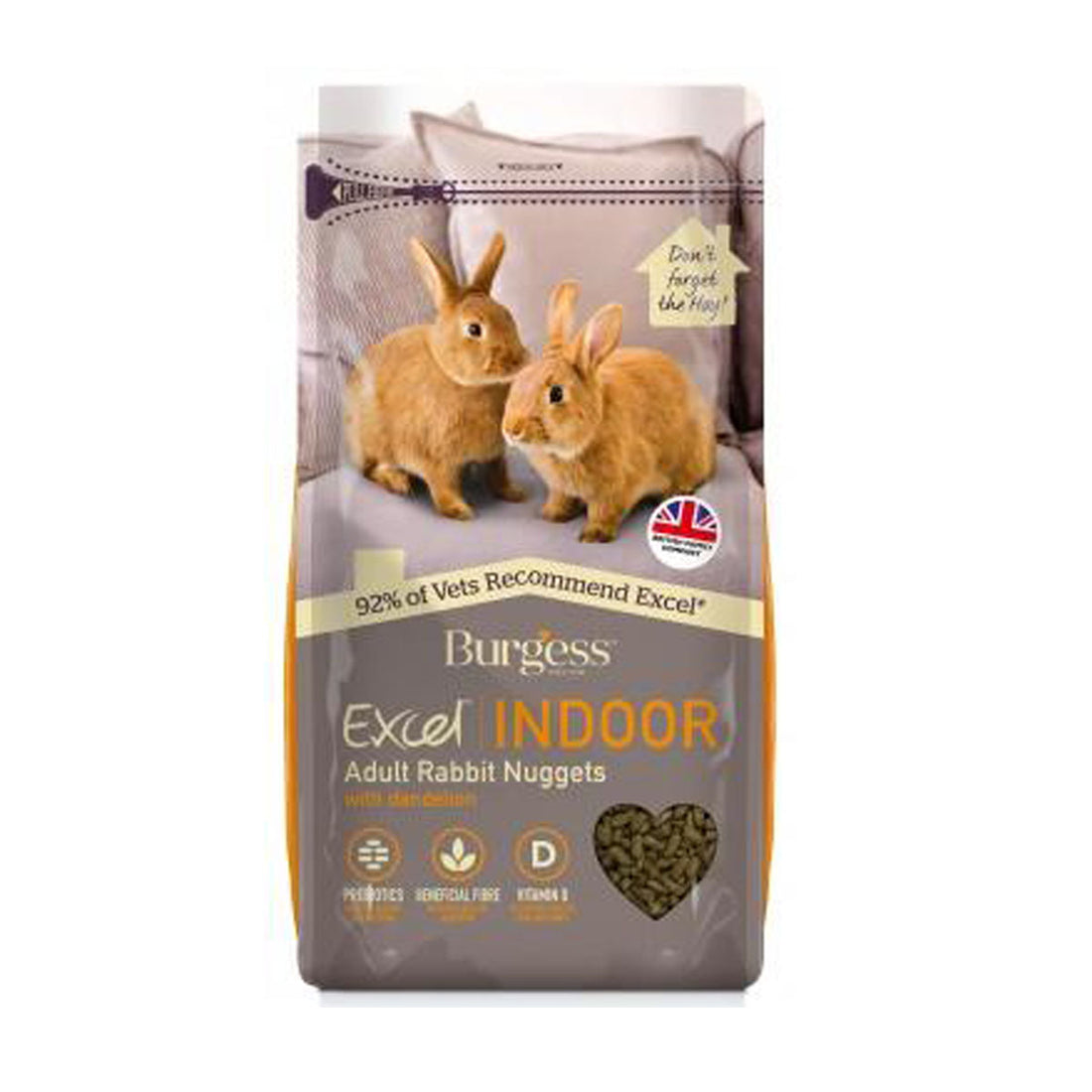 Burgess Excel Adult Indoor Rabbit Nuggets 1.5kg