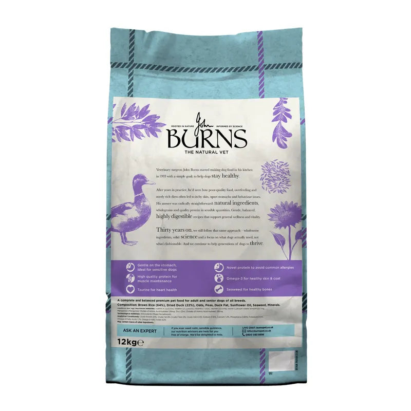 Burns Adult Sensitive Duck & Rice