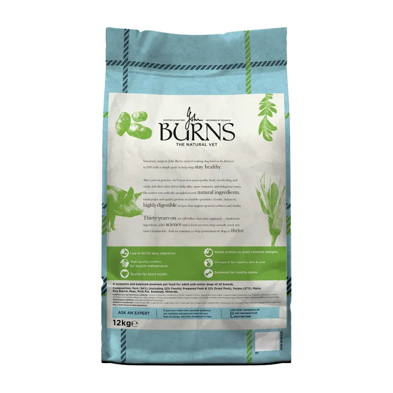 Burns Adult Sensitive Pork & Potato