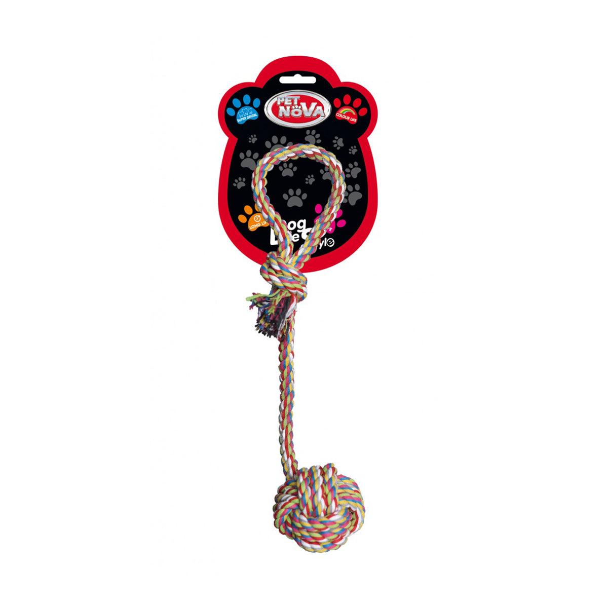 Pet Nova Cotton Ball With Rope