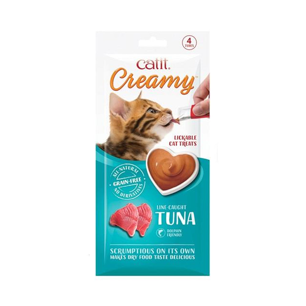 Catit Creamy Lickable Cat Treat Tuna 4pcs