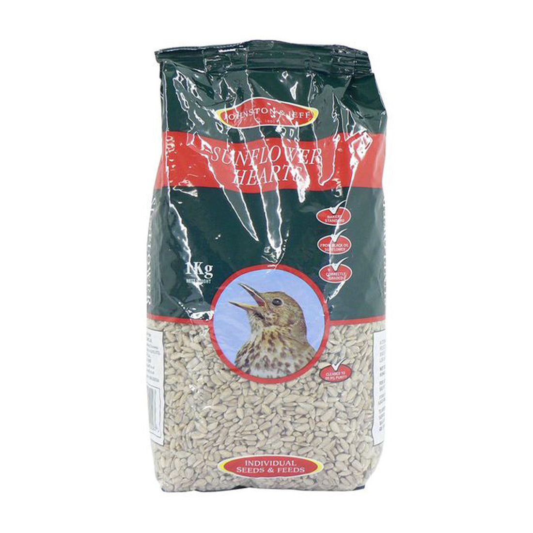 Johnston And Jeff Sunflower Hearts 1kg