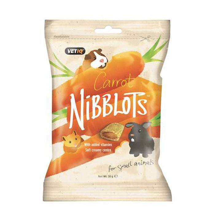 VetIQ Nibblots For Small Animals – Carrot 30g