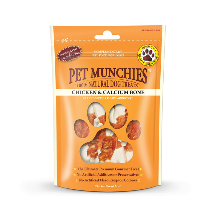 Pet Munchies Chicken And Calcium Bones 100g