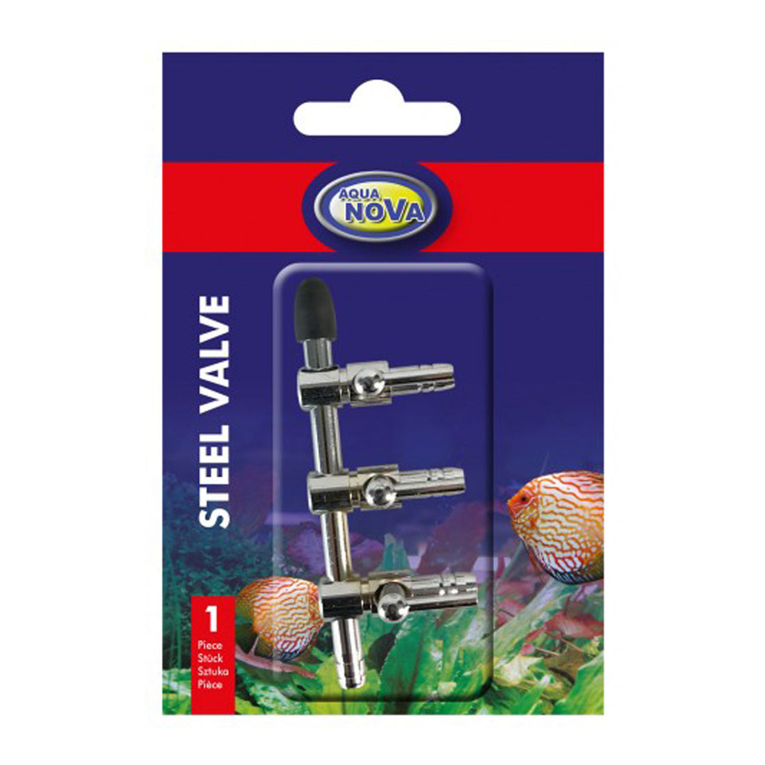 Aqua Nova Steel Valve 3 Output (3 Way )
