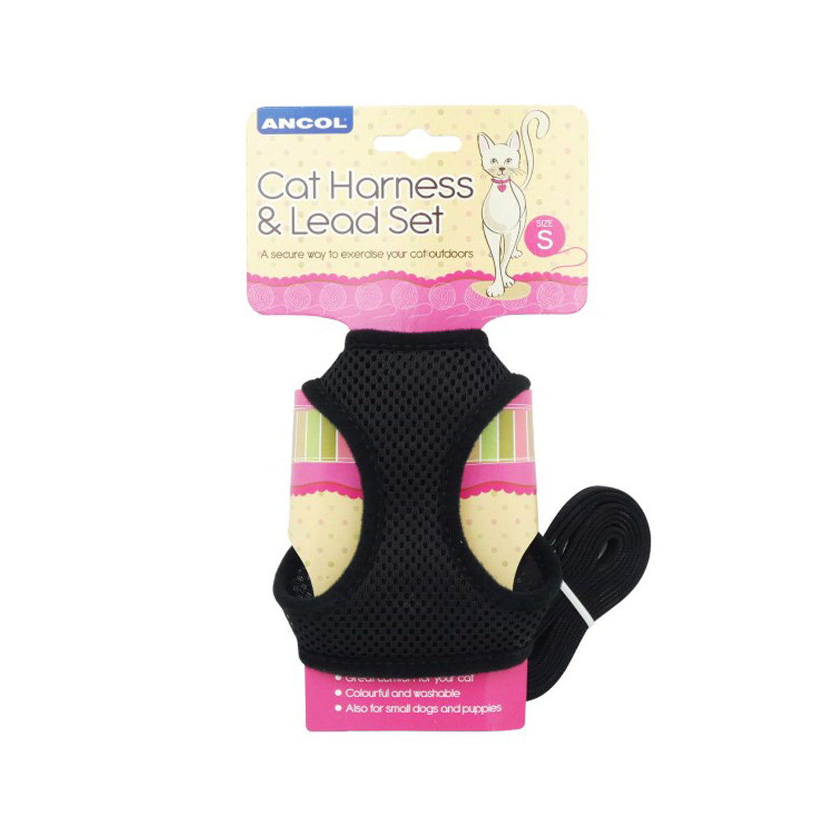 Ancol Soft Cat Harness And Lead Small