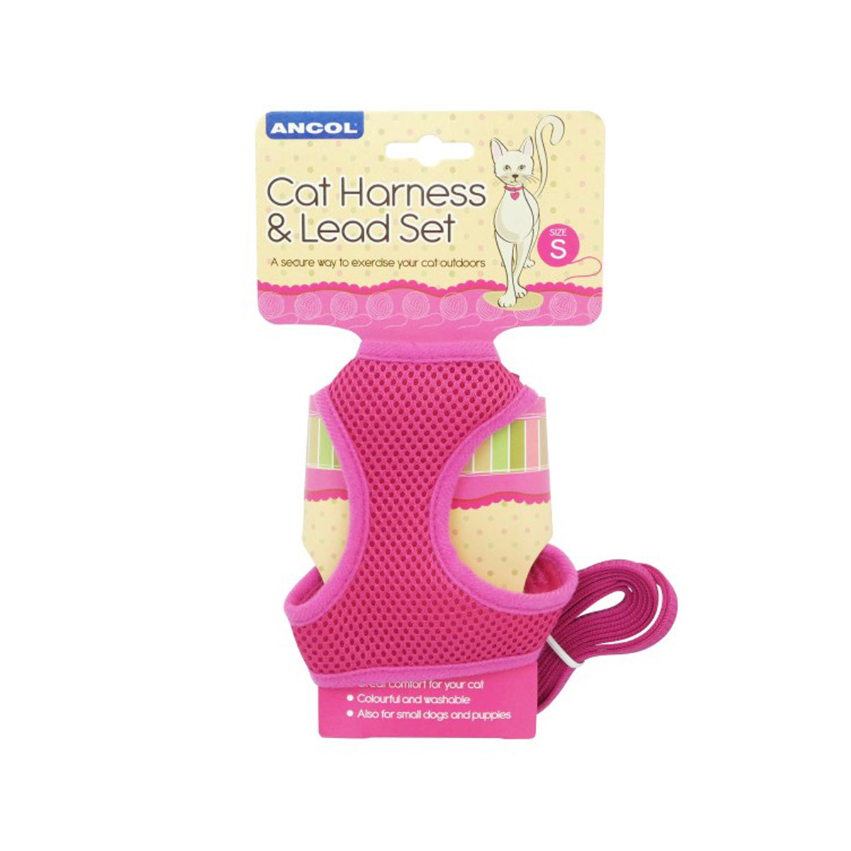 Ancol Soft Cat Harness And Lead Small