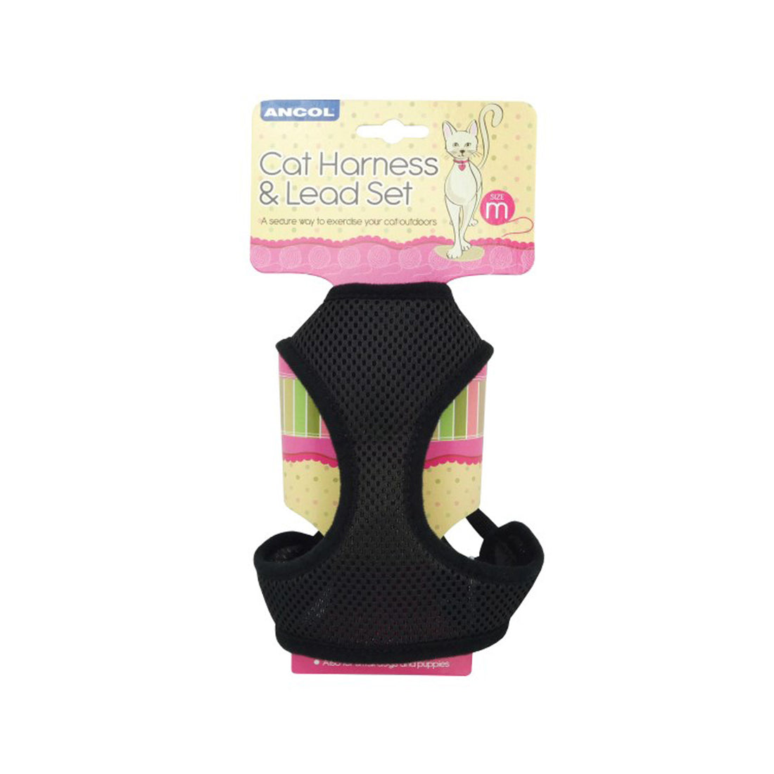 Ancol Soft Cat Harness And Lead Medium