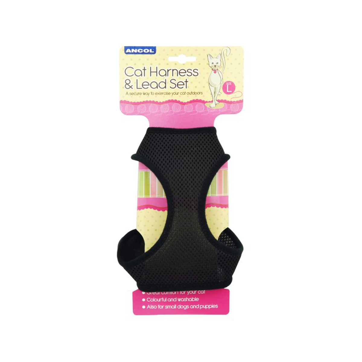 Ancol Soft Cat Harness And Lead Large