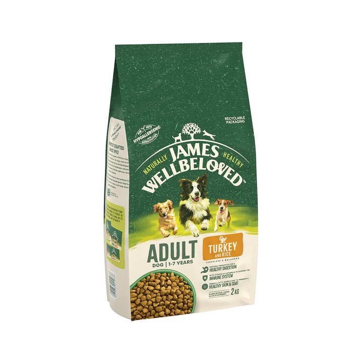 James Wellbeloved Adult Dog Turkey & Rice 2kg