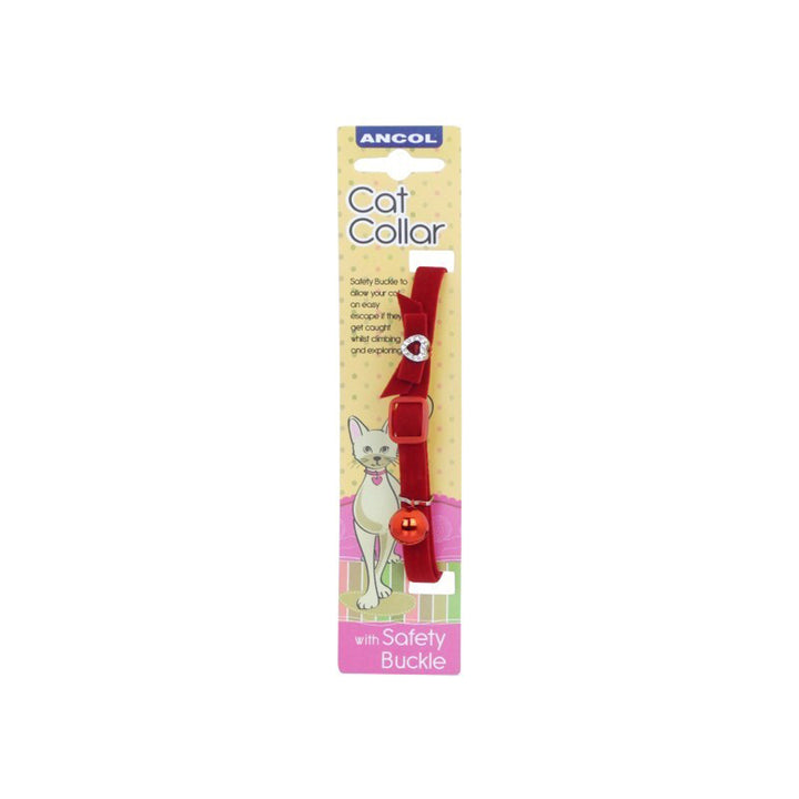 Ancol Velvet Heart Safety Cat Collar