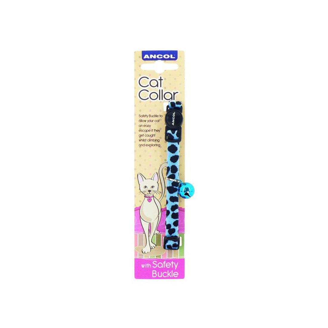 Ancol Leopard Print Safety Cat Collar