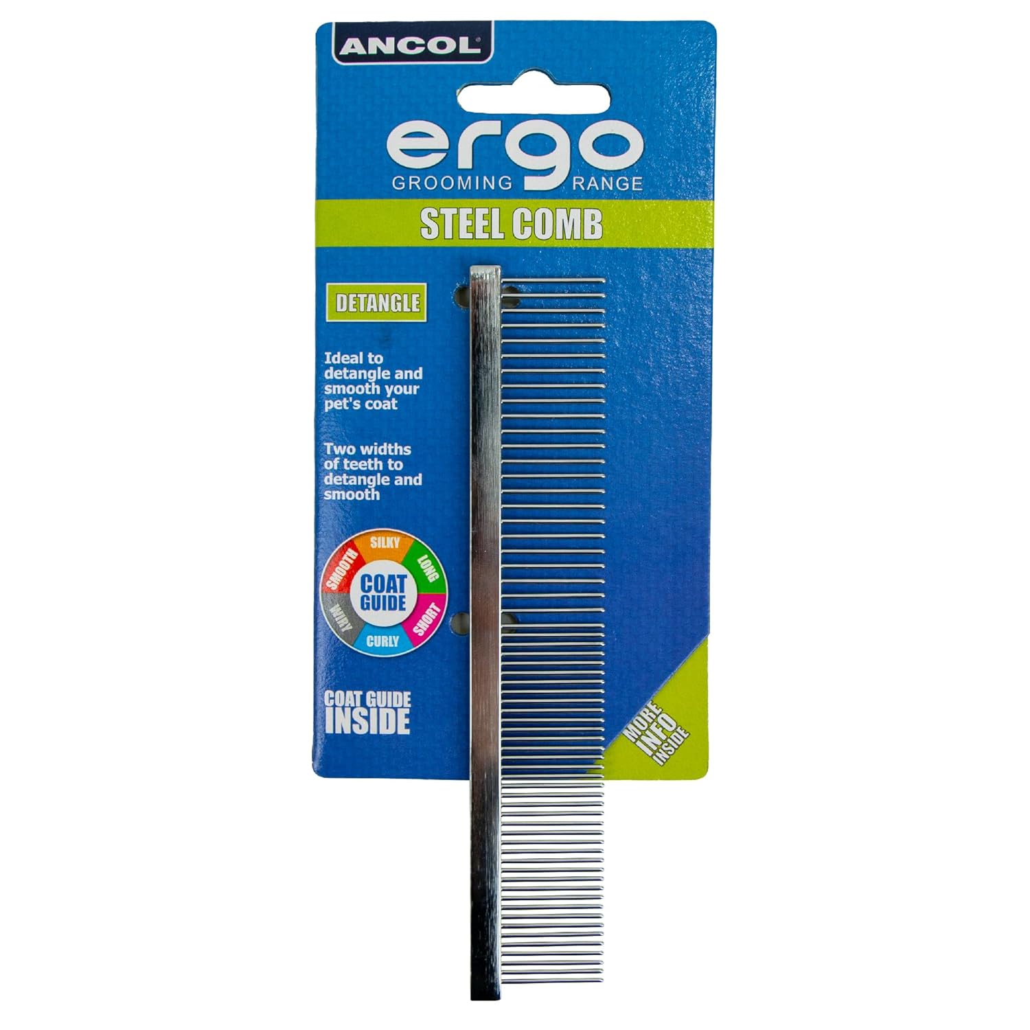 Ancol Ergo Aluminium Comb 7″