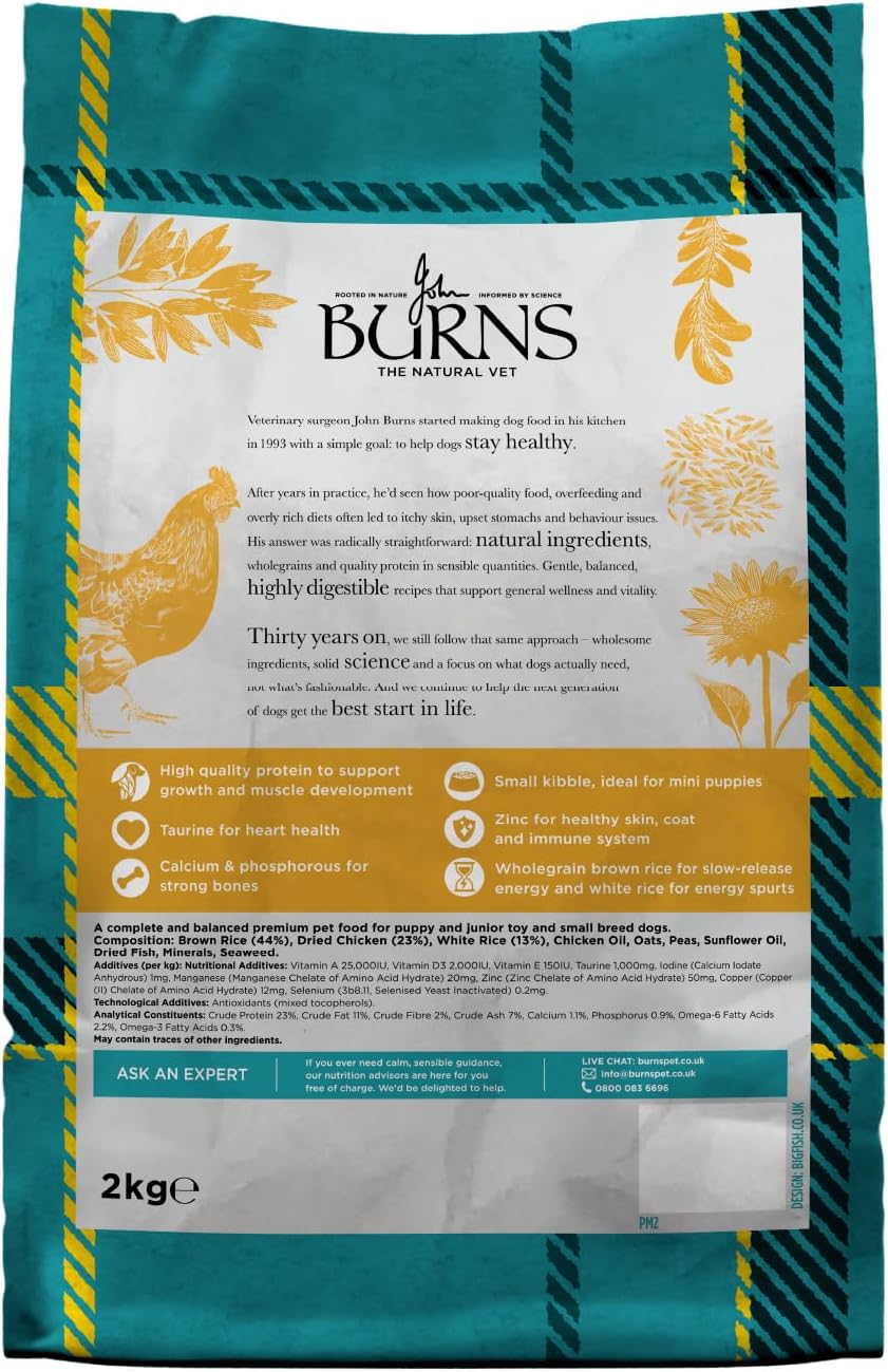Burns Puppy Mini Chicken & Rice 2kg