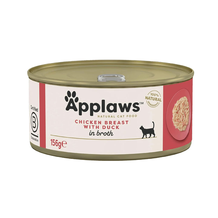 Applaws Tin Chicken Breast & Duck in Broth 156g