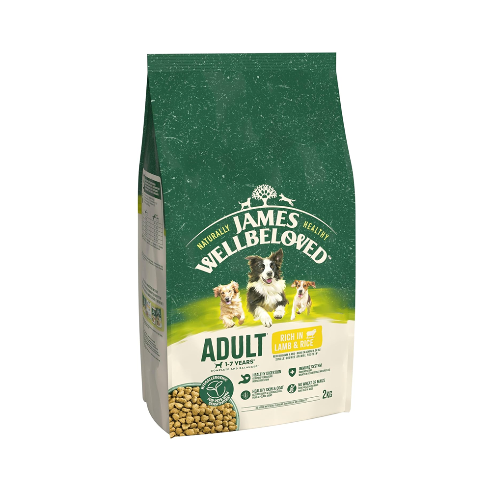 James Wellbeloved Adult Dog Lamb & Rice 2kg