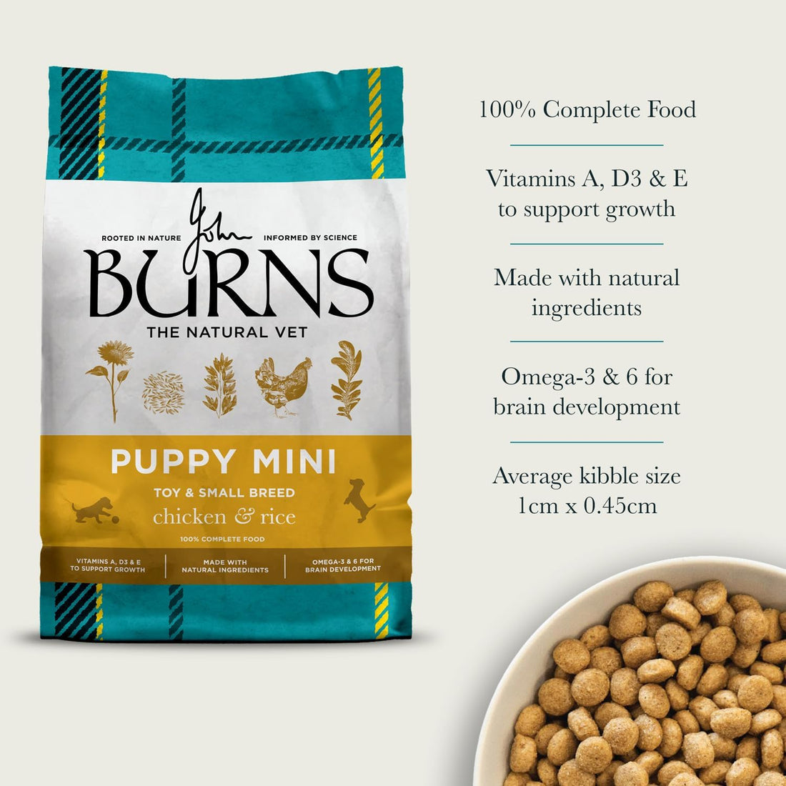 Burns Puppy Mini Chicken & Rice 2kg