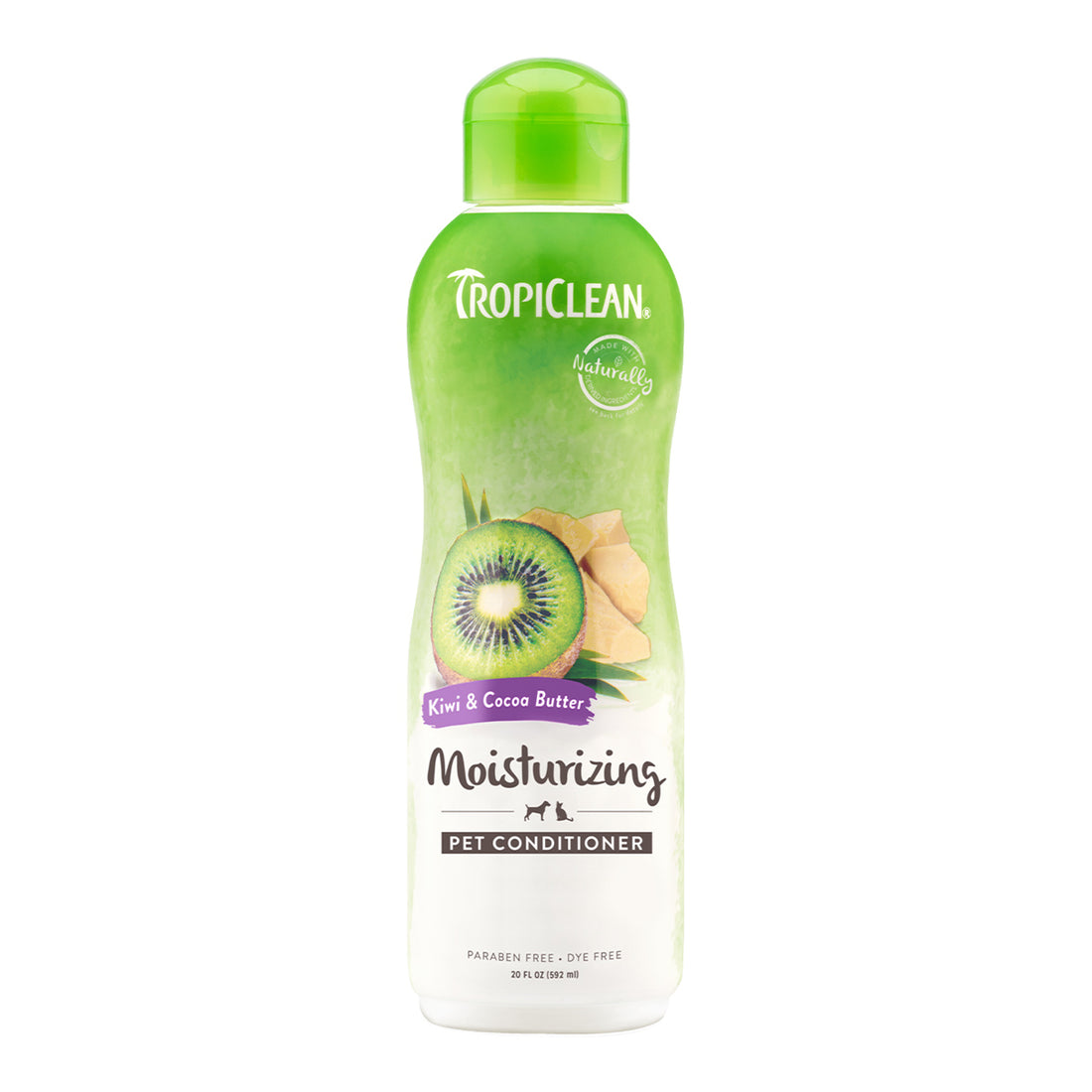 TropiClean Kiwi & Cocoa Butter Pet Conditioner 355ml