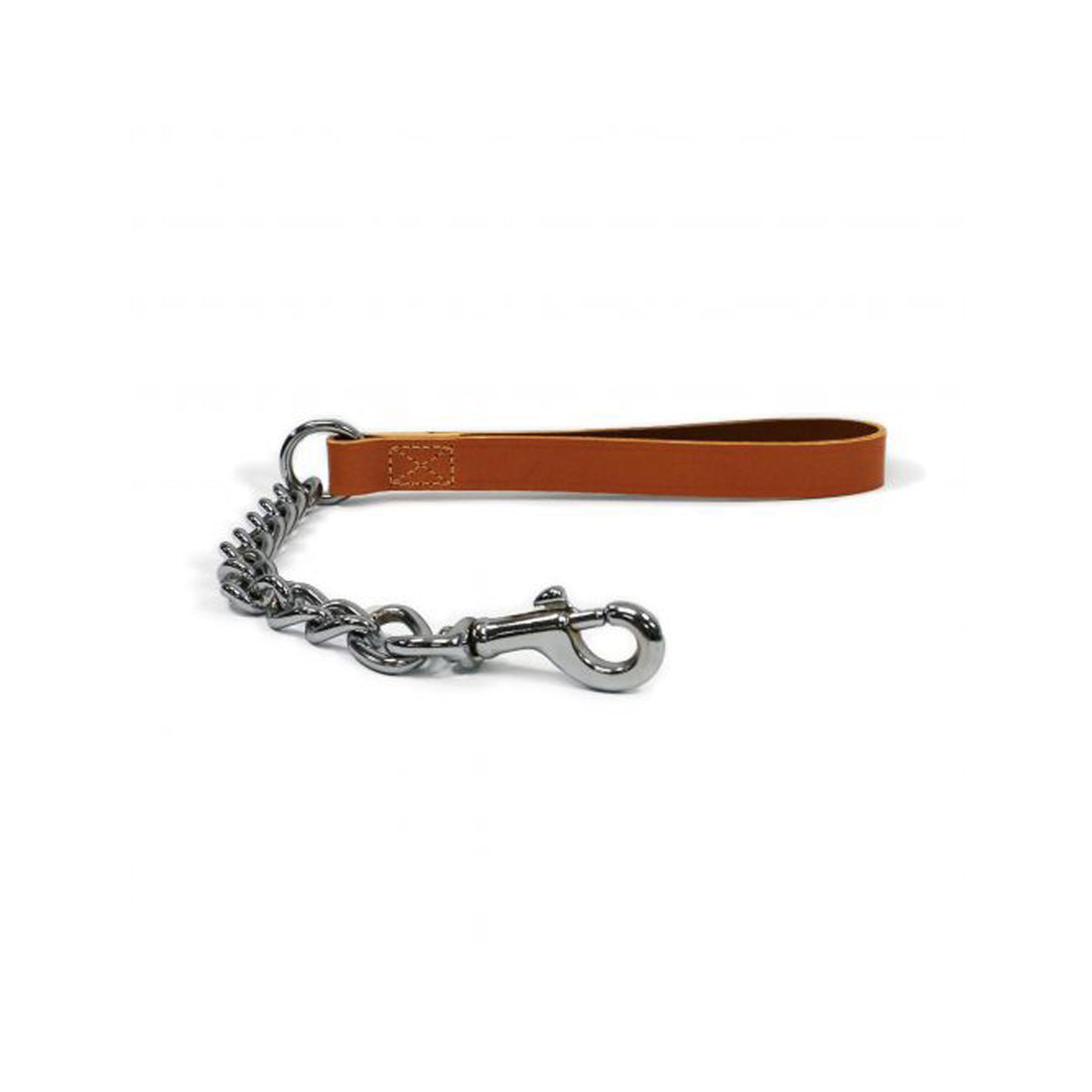 Ancol Leather Extra Heavy Chain Lead Tan 20″