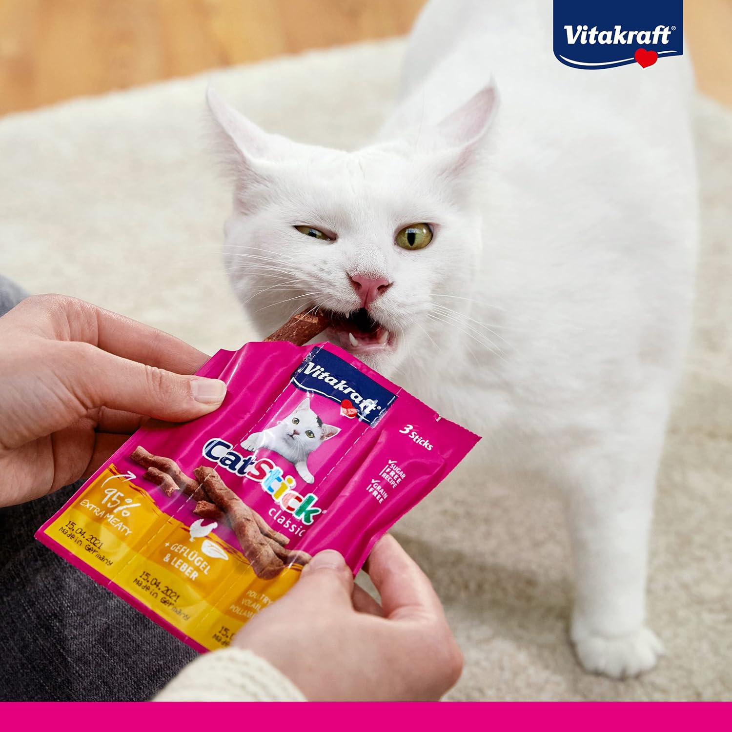 Vitakraft Cat Stick Mini Treat Duck & Rabbit