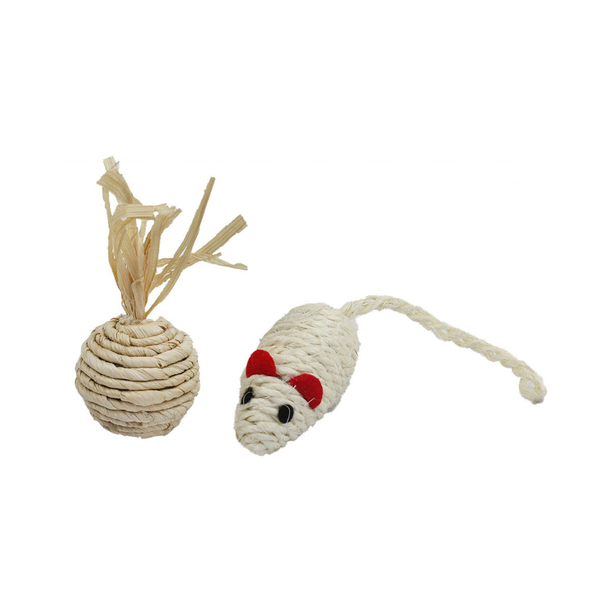 Pet Nova Set Mouse 7x3cm And Ball 4cm
