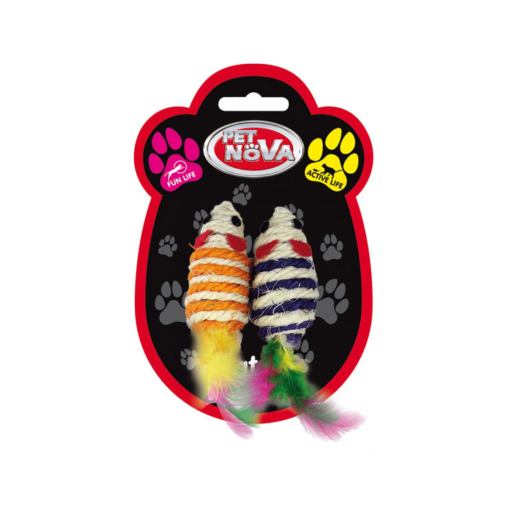 Pet Nova Mouse Set 2pcs 7x3cm